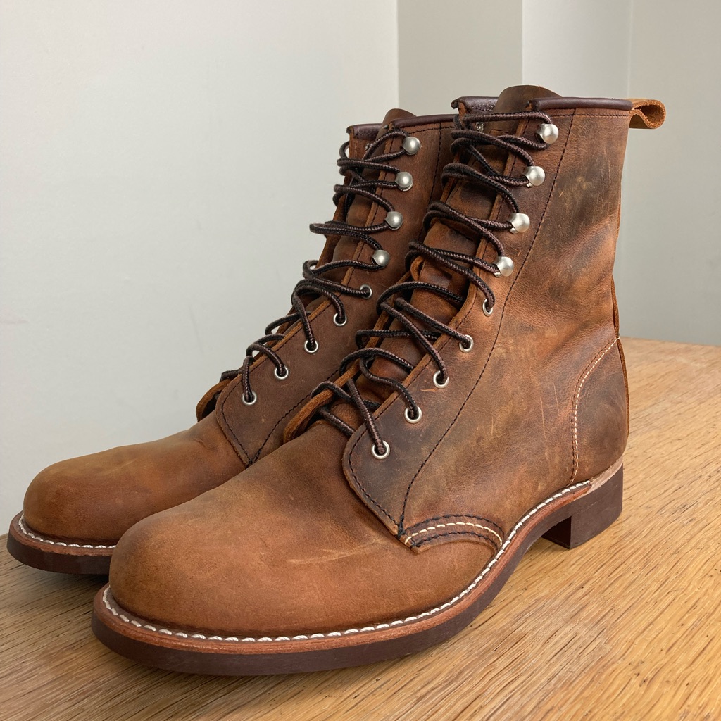 Red Wing Womens Boots Silversmith Rough & Tough Copper Leather 3362 Size 9 Usa
